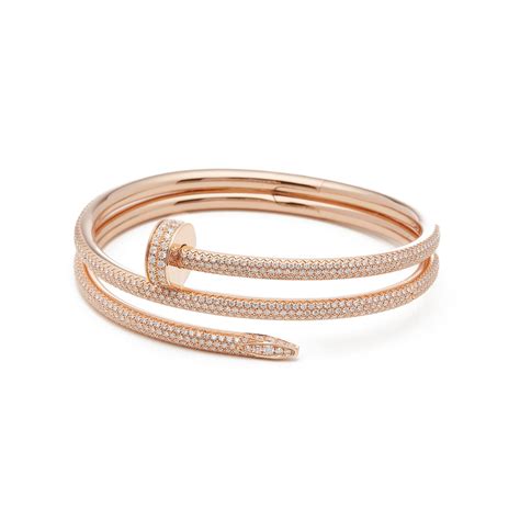 Add some sparkle to your outfit with our timeless selection of beautiful jewellery! Cartier 18k Rose Gold Juste Un Clou Diamond Bracelet ...