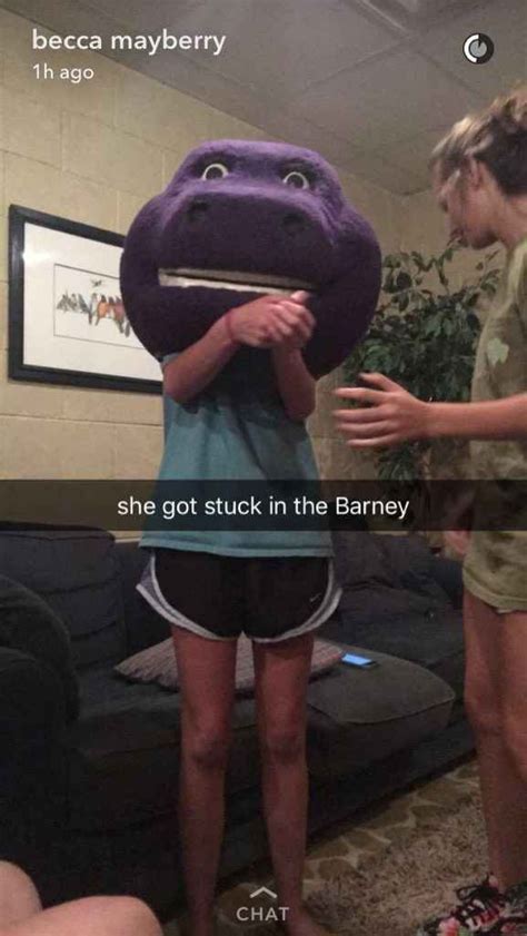 This 15 Year Old Got Stuck In A Barney Head And Firefighters Had To Save Her Sleepover Pranks