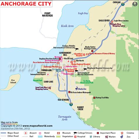 Map Of Anchorage Alaska Anchorage Alaska Map