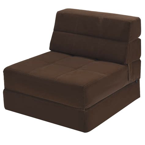 Costway Tri Fold Fold Down Chair Flip Out Lounger Convertible Sleeper