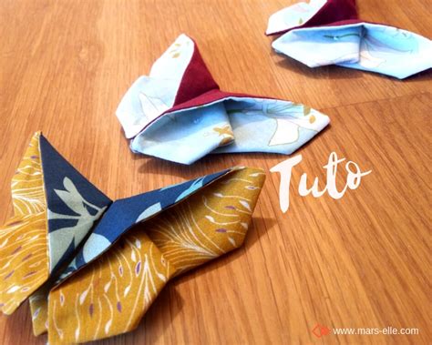 Tuto Couture Facile Papillon En Origami Avec Des Chutes De Tissus