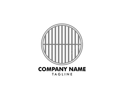 Manhole Cover Logo Template Design Rough Water Street Vector Rough