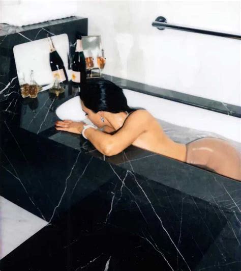 Kim Kardashian West Topless And Naked In Bathtub For Vogue