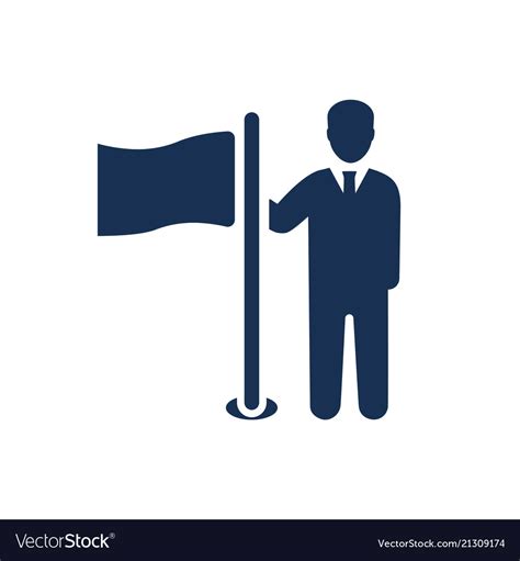 Business Goal Icon Royalty Free Vector Image Vectorstock