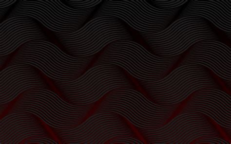 Download Wallpapers Black Abstract Waves 4k 3d Textures Black Wavy