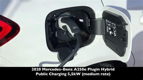 Mercedes Benz A250e Plugin Hybrid Public Charging Station Youtube