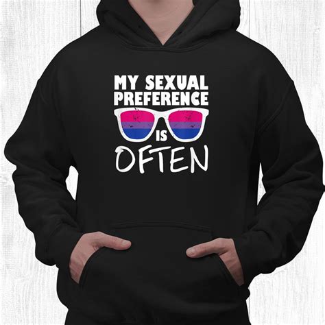 My Sexual Preference Is Often Lgbtq Bisexual Bi Pride Shirt Teeuni