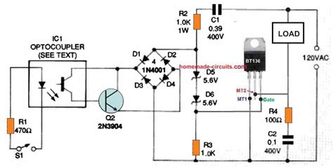 Simple Triac Triggering Circuits Explained Homemade Circuit Projects