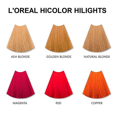 l oreal hicolor red hilights for dark hair only 3 pack bundle fruugo us