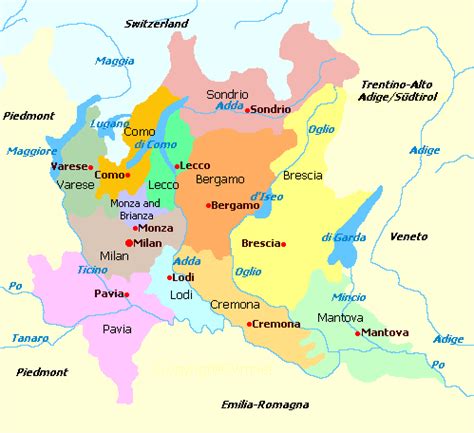 Paderno franciacorta, brescia, lombardia, itālija kartē, vieta paderno franciacorta, koordinātes. Map of Lombardy with lakes & provinces | Italy map