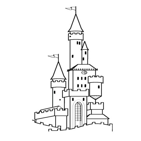 Leuk voor kids Een kasteel met hoge torens