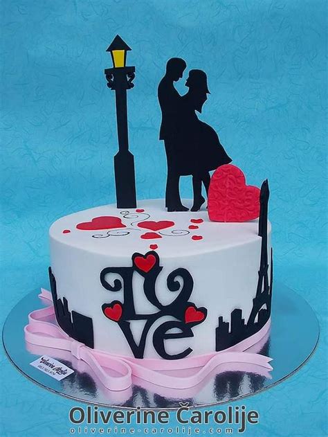 Valentine Cake Love Decorated Cake By Oliverine Cakesdecor