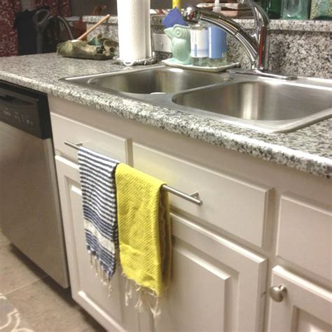 Glass crystal + zinc alloy color. Towel bar from drawer pull | Towel bar, Home, Drawer pulls