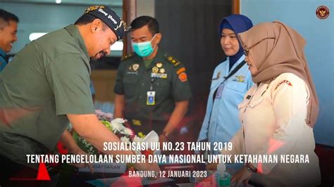 Kegiatan Sosialisasi UU No 23 2019 Tentang PSDN Di Pangkalan Udara