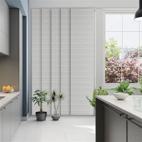 This window treatment style has emerged as an update to narrow vertical blinds. Panels | Cortinas persianas, Blind, Persianas painel