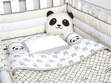 Panda Baby Crib Set Furniture Decor