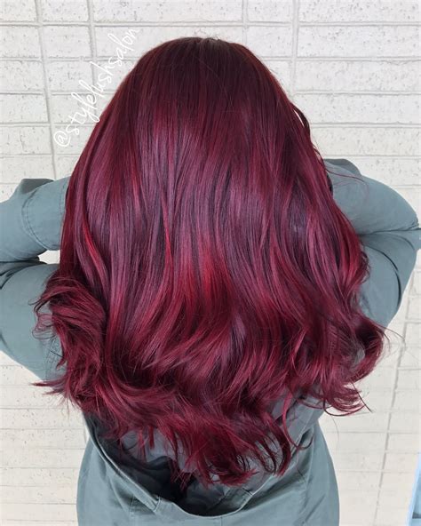 Vivid Red Joico Color Intensity Colored Hair Tips Hair Styles Hair