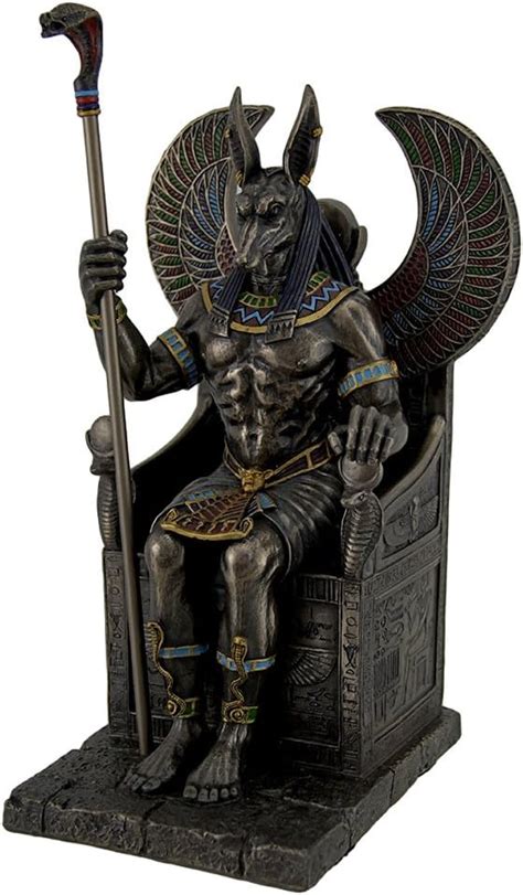 Buy Veronese Design 10 58 Tall Egyptian God Anubis Sitting On Throne