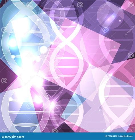Dna Chain Abstract Scientific Background 3d Rendering Stock