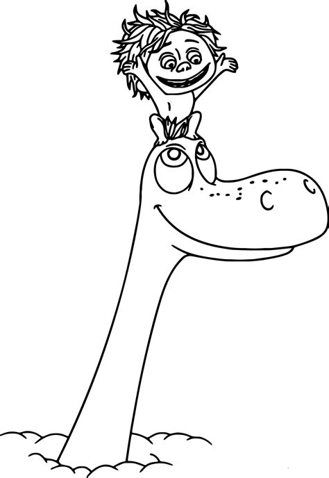 Arlo The Good Dinosaur Coloring Pages SVG Coloring