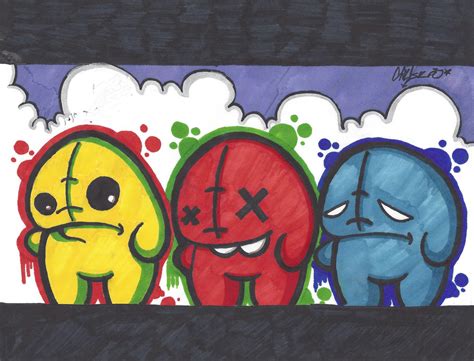 Graffiti Art Cartoon Characters Clip Art Library