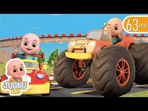 Monster trucks album has 1 song sung by sound ideas. Car Videos | Monster Trucks | Vehicle Song | Nursery Rhymes Compilation from Jugnu Kids - YouTube