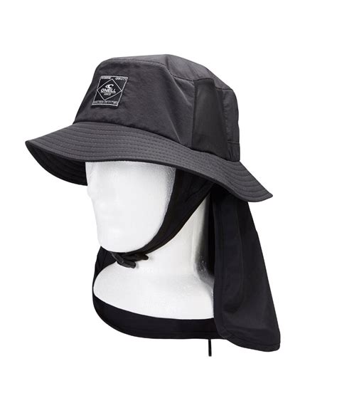 Buy Eclipse Bucket Surf Hat 30 Black By Oneill Online Oneill