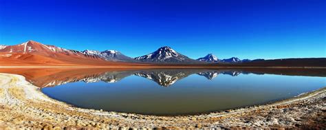 Lakes Lejia Lake Reflection Beautiful Atacama Desert Morning View Chile