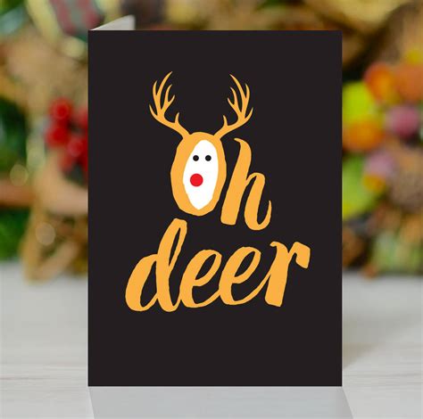 Maybe you would like to learn more about one of these? 'oh Deer' Christmas Card By Loveday Designs ...