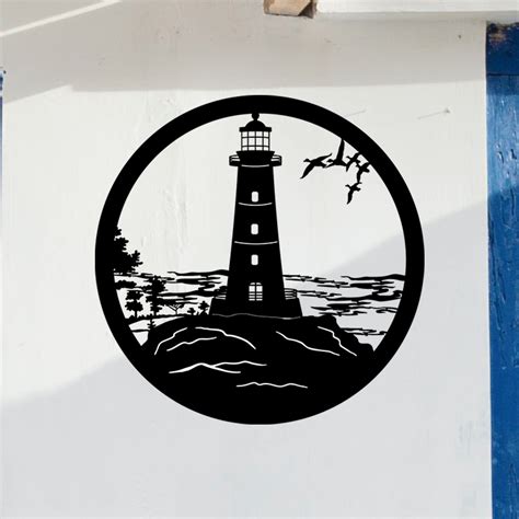 Lighthouse Metal Art In 2022 Metal Art Lighthouse Metal Signs