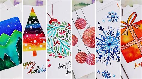 10 Super Simple Christmas Card Designs To Make In Less Than 5 Minutes