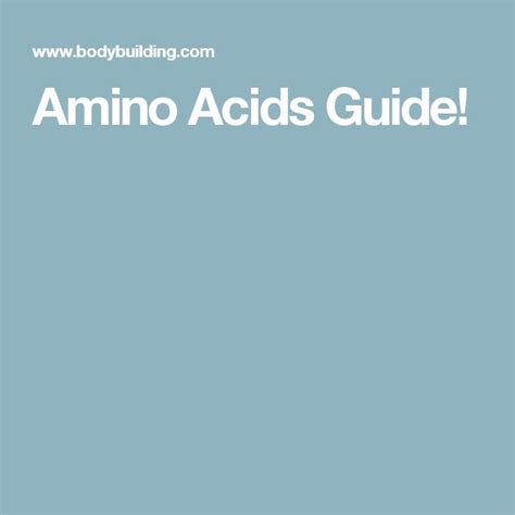 Amino Acids Everything You Need To Know Amino Acids Arginine
