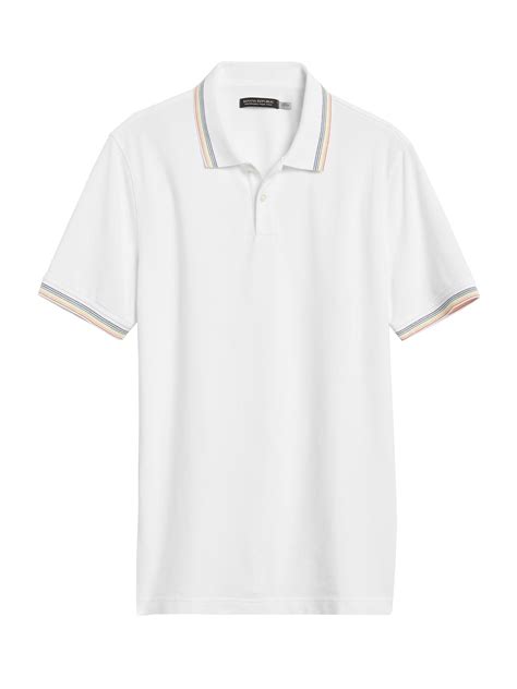 Banana Republic Dont Sweat It Polo Shirt In White For Men Save 51