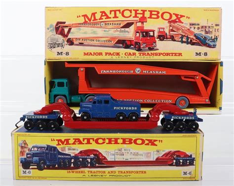 Two Boxed Matchbox Lesney Major Pack Models