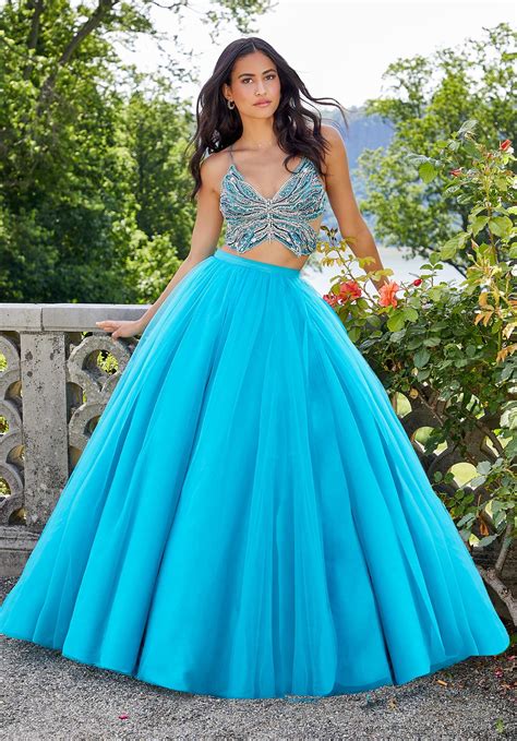 Two Piece Butterfly Prom Dress Morilee