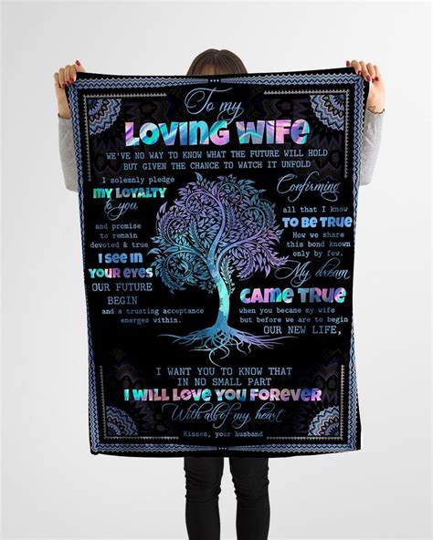 Personalized To My Wife Tree Fleece Blanket From Husband We Ve No Way