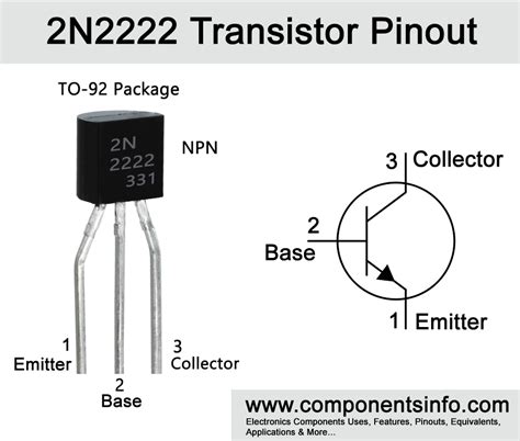 2n2222 Transistor Pinout Equivalent Features Uses And Applications