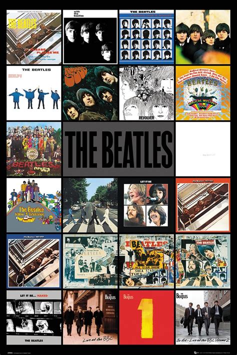 Poster The Beatles Albums Wall Art Ts And Merchandise Ukposters