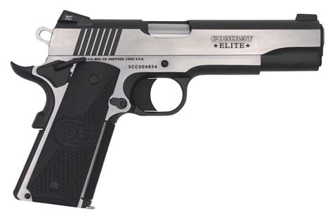 Colt 1911 Combat Elite Government Two Tone 9mm Pistol