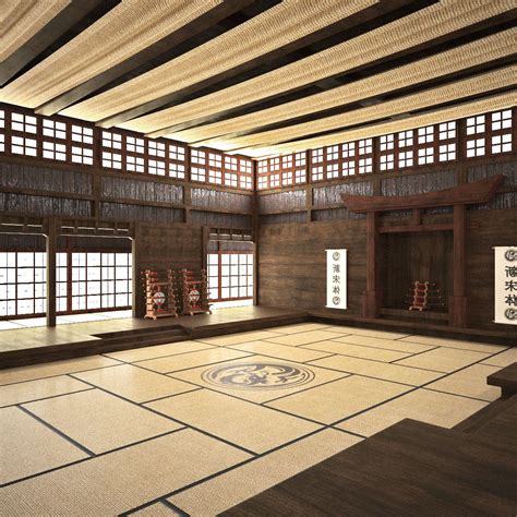 Dojo Room 3ds Japanese Home Design Traditional Japanese House