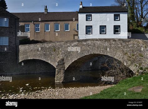 Kirkby Stephen Franks Bridge River Eden Cumbria England Uk Stock