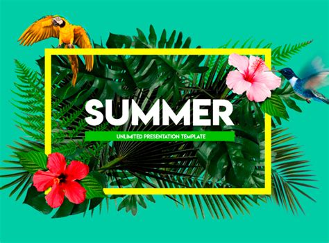 Summer Powerpoint Presentation Template By Zacomic Studios On Dribbble