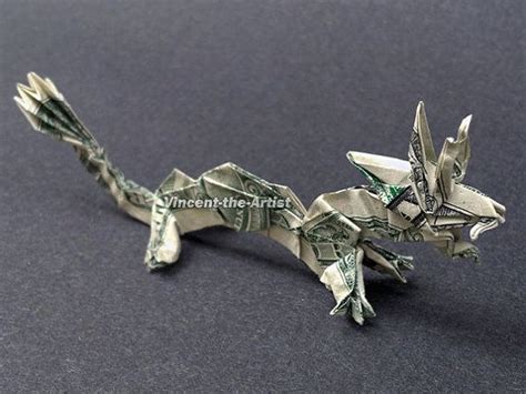 Dragon Money Origami Animal Creature Made Of Real Dollar Bill Origami