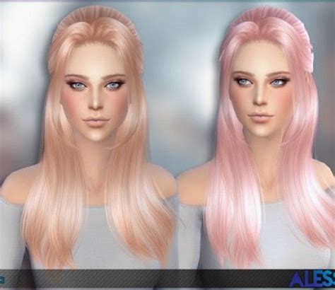 116 Best Sims 4 Custom Content Hair Images On Pinterest Female