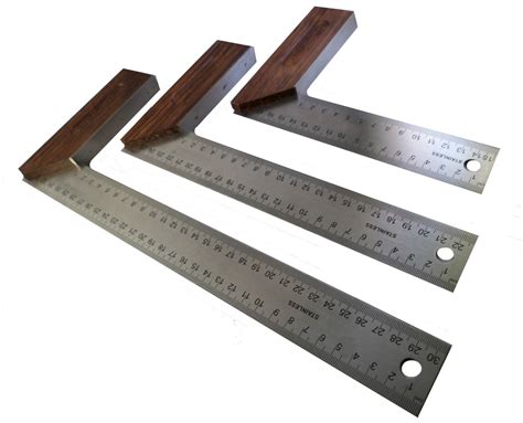 6 9 or 12 hardwood try set square woodworking carpenter wood tool