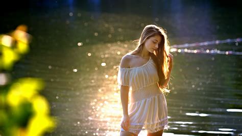 Hintergrundbilder Frau Wasser Natur Modell Sonnenlicht Frauen Im Freien 2000x1125