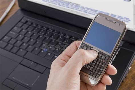 Mobile Phone And Laptop Stock Image Image Of Crystal 9350485