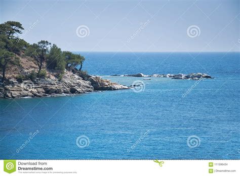 Horizon In The Mediterranean Sea 1 Stock Photo Image Of Sand
