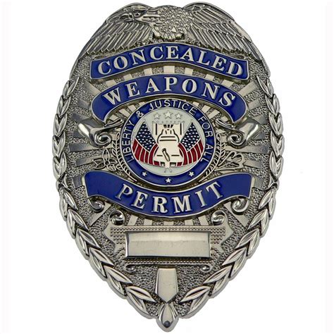 Rothco Concealed Weapons Permit Badge Silver The Home Security Superstore