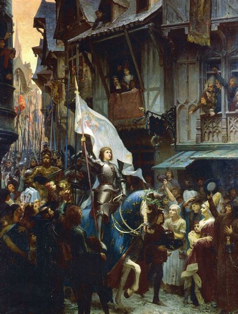 Joan Of Arc Enters Orléans Painting By Jj Sherer 1887joan Of Arc